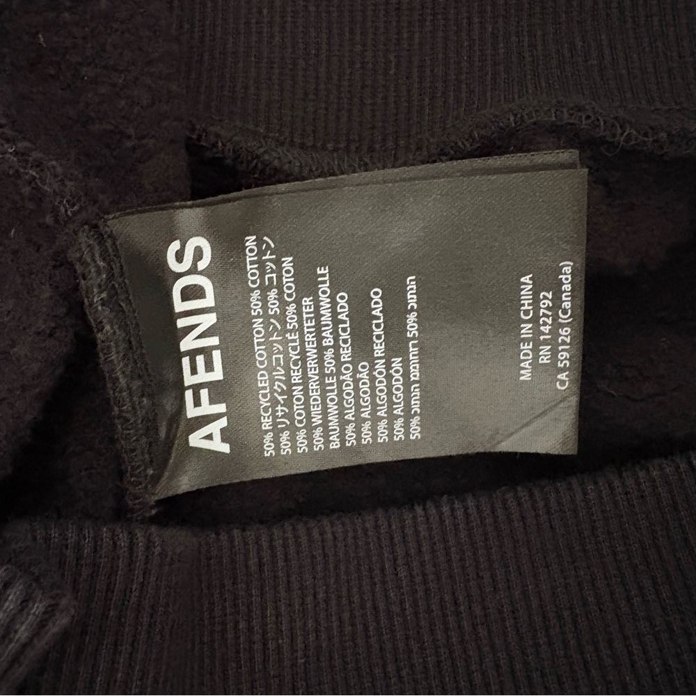 Afends Pixie Black Sweatshirt Size Medium - image 5